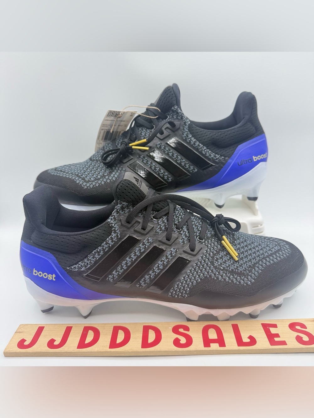 Adidas Ultraboost Football Cleats Black Gold Purple JP7410 Men’s Sz 13 NWT RARE